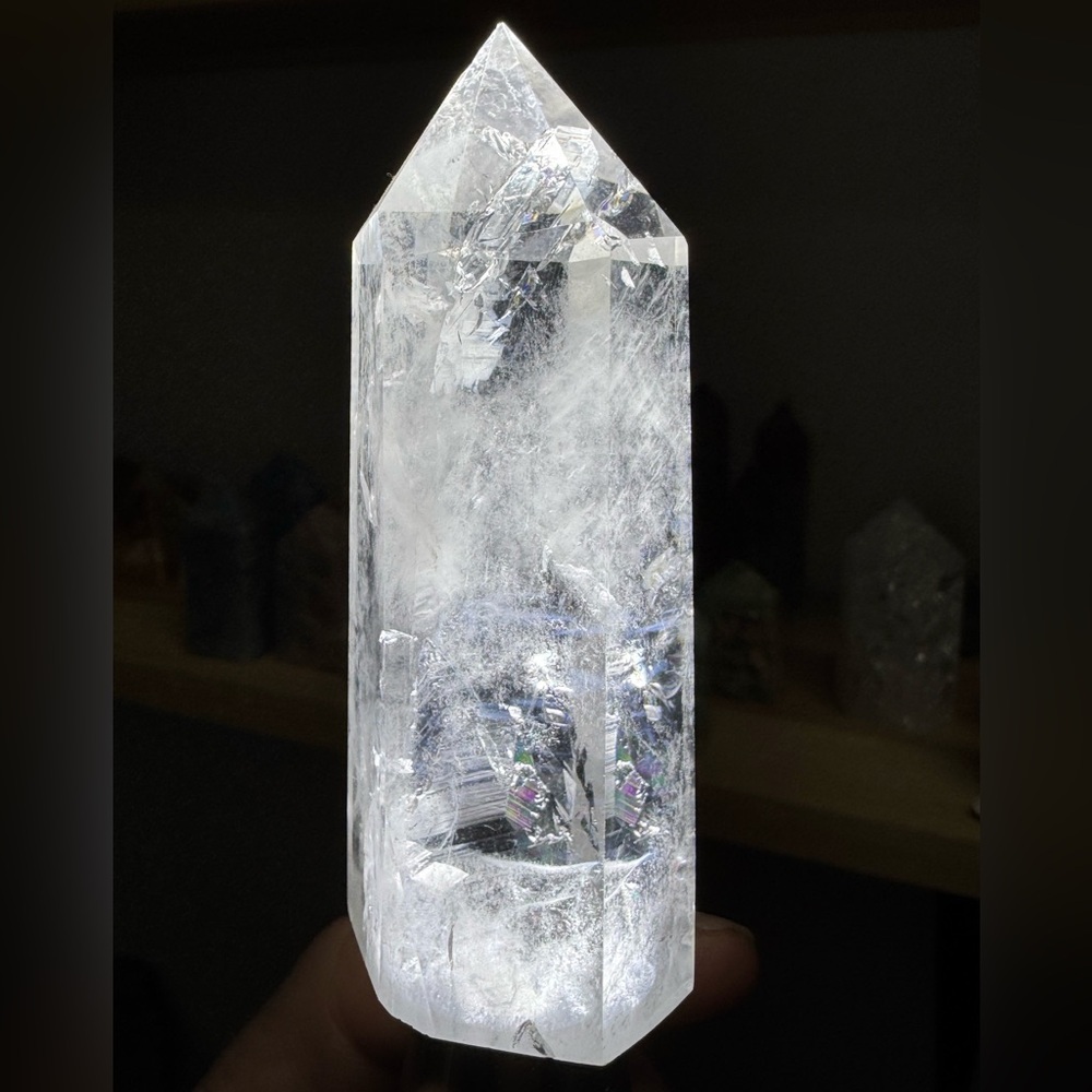 Blue Needle Quartz Tower - Picture 1 of 6